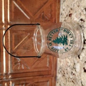 Rustic "LIFE IS BETTER AT THE CABIN " tea candle holder